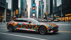 marquage publicitaire sur voiture